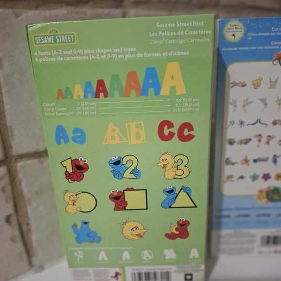 Cricut Cartridges Bundle Disney Tinkerbell & Cinderella & Sesame Street - Picture 6 of 12